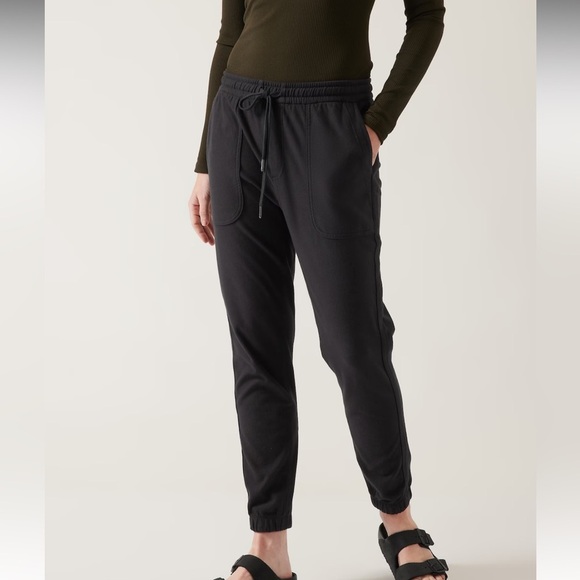 Athleta FARALLON Black Jogger Stretch Sweatpants Sz 2 - Picture 11 of 14